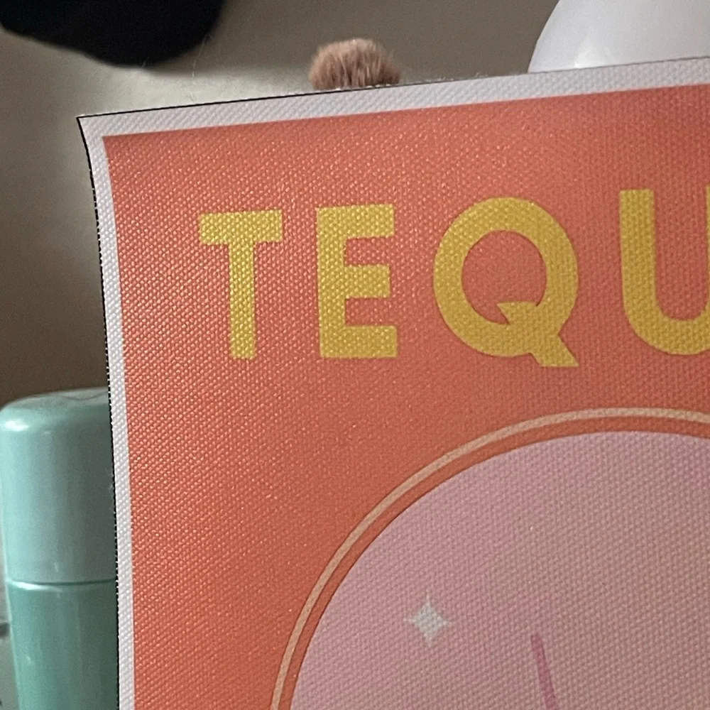3/$15 Bar Cart Bar Decor Canvas Print Tequila Sunrise